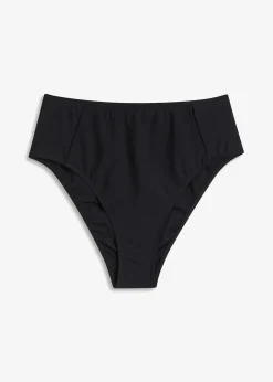 Bas de bikini taille haute, échancré