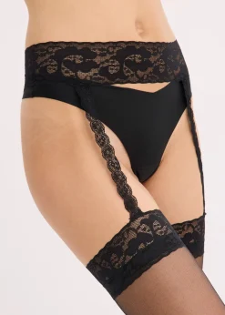Bas porte-jarretelle 20den avec ceinture