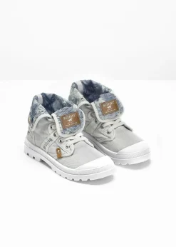 Baskets montantes Mustang en toile coton