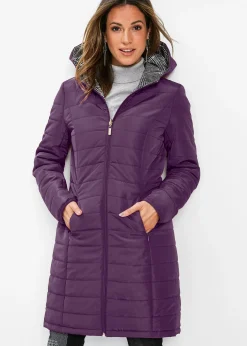Beau manteau matelassé réversible