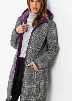 Beau manteau matelassé réversible