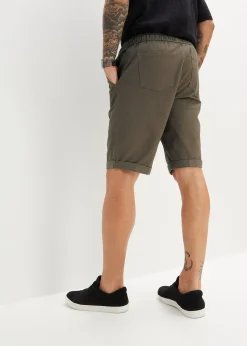 Bermuda 100% coton à taille élastiquée, regular