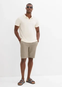 Bermuda 100% coton à taille élastiquée, Regular