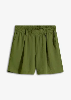 Bermuda à taille élastiquée
