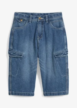 Bermuda ample en jean 100% coton