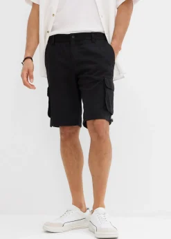 Bermuda cargo à taille élastiquée, regular
