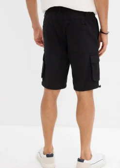 Bermuda cargo à taille élastiquée, regular