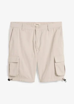 Bermuda cargo à taille élastiquée, regular