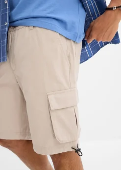 Bermuda cargo à taille élastiquée, regular