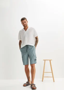 Bermuda cargo à taille élastiquée, Regular