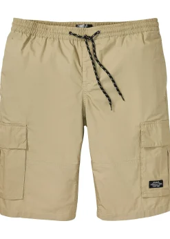 Bermuda cargo à taille élastiquée, Regular
