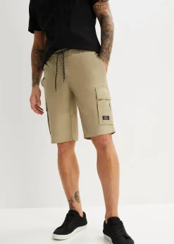 Bermuda cargo à taille élastiquée, Regular