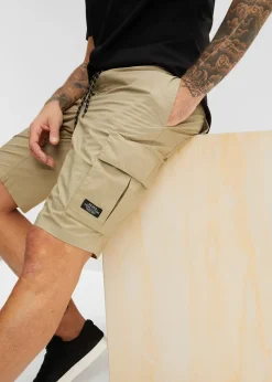 Bermuda cargo à taille élastiquée, Regular