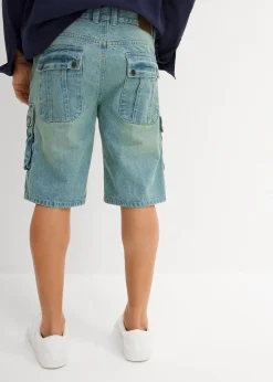 Bermuda cargo en jean, regular