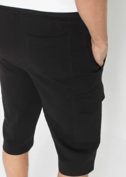Bermuda cargo en sweat 100% coton