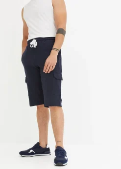 Bermuda cargo en sweat 100% coton