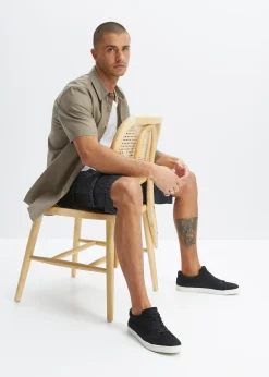 Bermuda cargo long en jean, loose