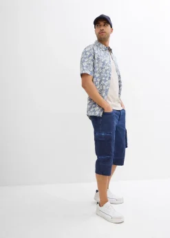 Bermuda cargo long extensible coupe confort, regular