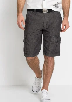 Bermuda cargo loose, 100% coton