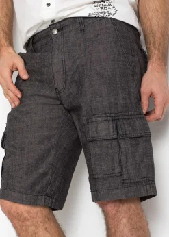 Bermuda cargo loose, 100% coton