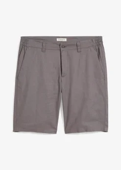 Bermuda chino en lin mélangé, Regular