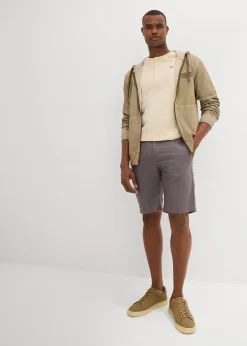 Bermuda chino en lin mélangé, Regular