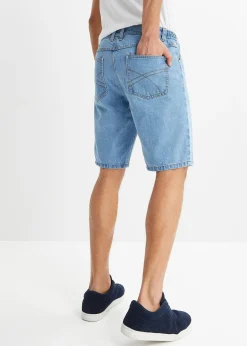Bermuda classique en jean avec taille élastiquée