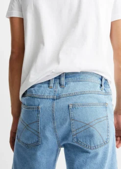 Bermuda classique en jean avec taille élastiquée