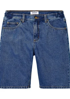 Bermuda classique en jean avec taille élastiquée