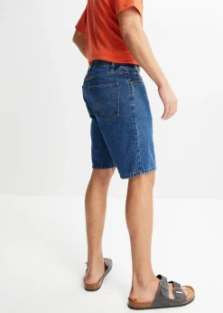 Bermuda classique en jean avec taille élastiquée