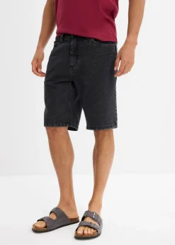 Bermuda classique en jean avec taille élastiquée