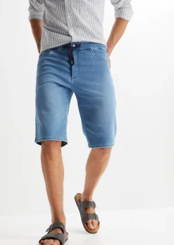 Bermuda confortable en jean et molleton, Regular