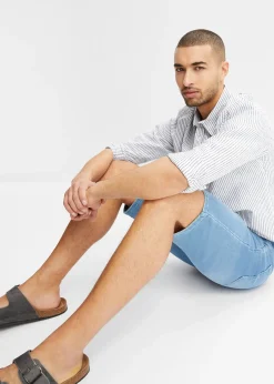Bermuda confortable en jean et molleton, Regular