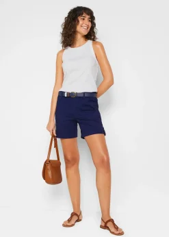 Bermuda coton avec taille élastiquée