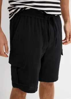 Bermuda en gaze de coton, regular