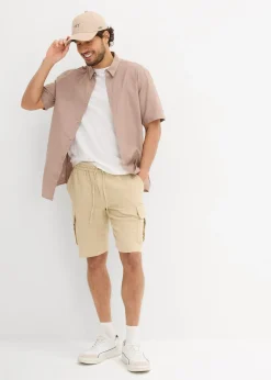 Bermuda en gaze de coton, regular