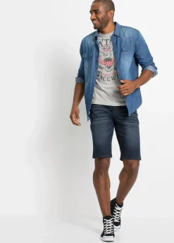 Bermuda en jean extensible, slim