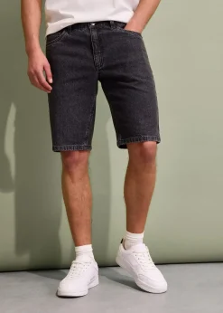 Bermuda en jean extensible, loose