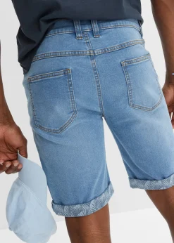Bermuda en jean extensible, Regular