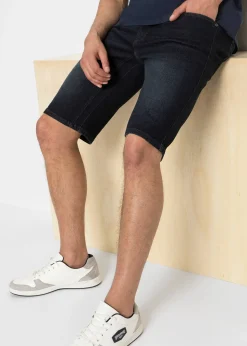 Bermuda en jean extensible avec entrejambe renforcé, regular
