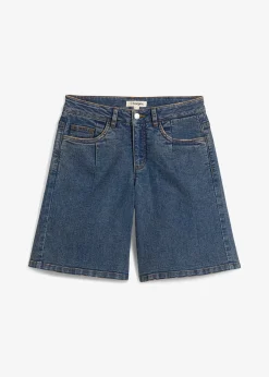 Bermuda en jean, taille mi-haute