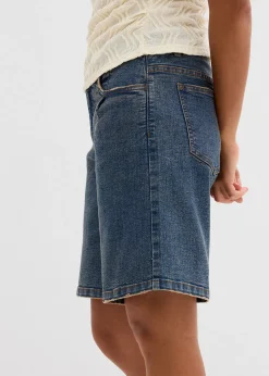 Bermuda en jean, taille mi-haute