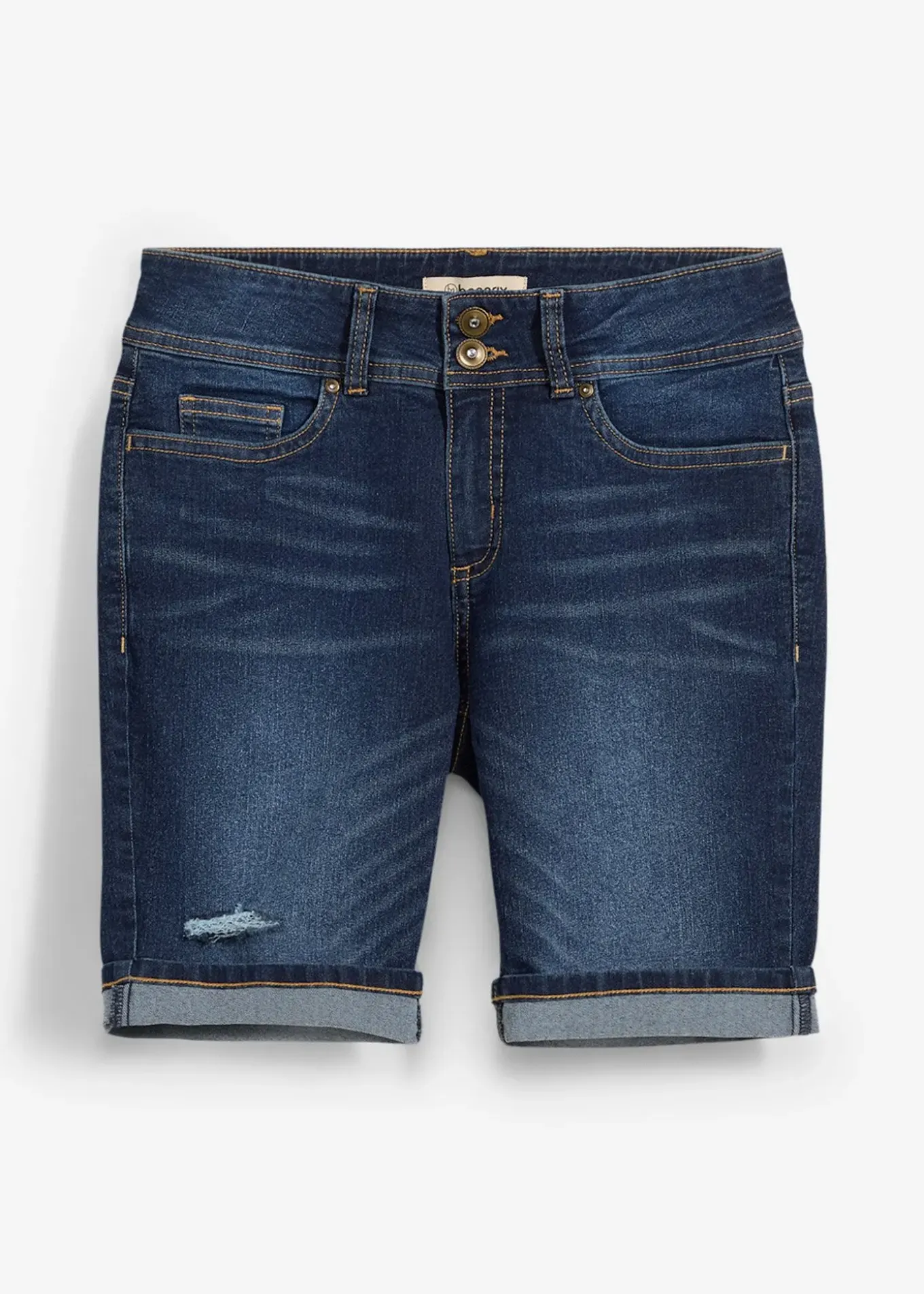 Bermuda en jean, taille mi-haute