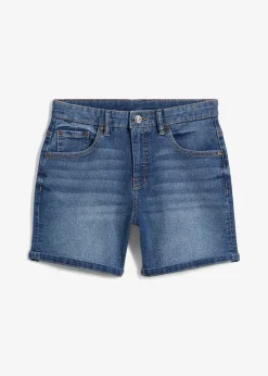 Bermuda en jean, taille mi-haute