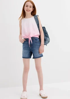 Bermuda en jean, taille mi-haute