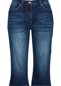 Bermuda en jean, taille mi-haute élastiquée