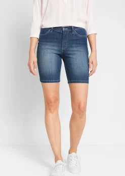 Bermuda en jean, taille mi-haute