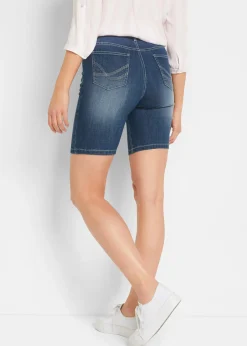 Bermuda en jean, taille mi-haute