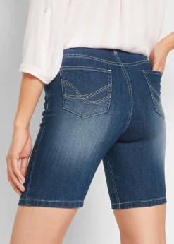 Bermuda en jean, taille mi-haute