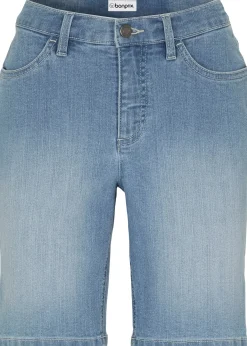 Bermuda en jean, taille mi-haute